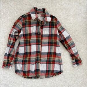 Boy Plaid Button-Up Shirt